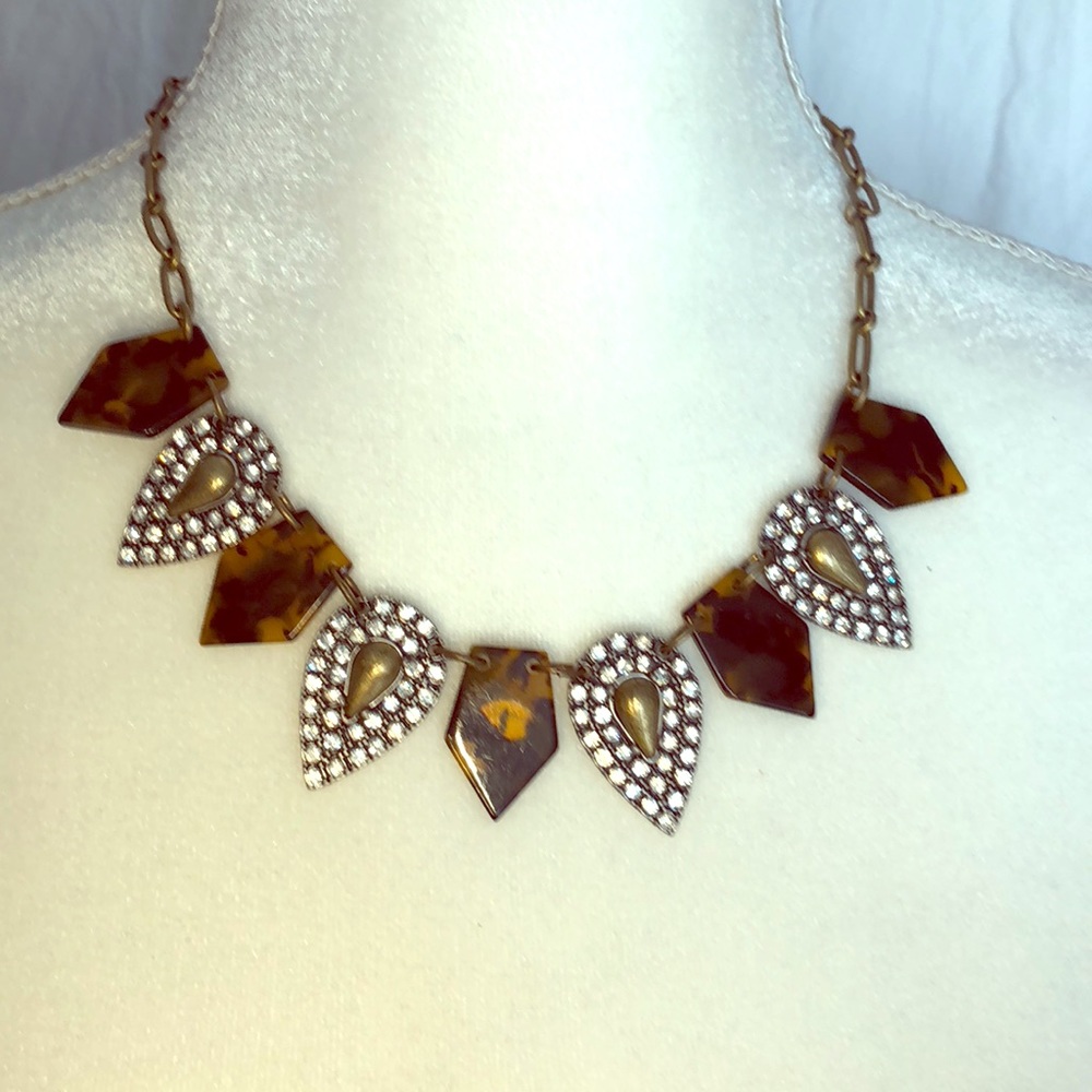 Lulu Frost for J. Crew Rhinestone & Resin Necklace